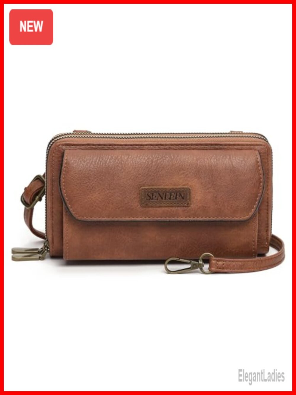Vegan Leather Small Crossbody Phone Purse Shoulder Bag with Card Slots